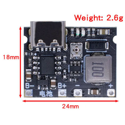 3.7V έως 9V 5V 2A DC-DC Step Up Boost Module 18650 Lithium Battery Charging Discharging Board Τύπος-C DC TP4056