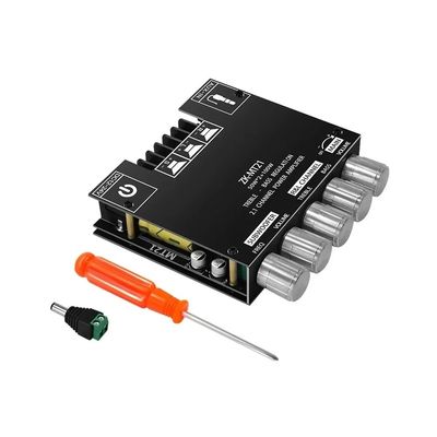 ZK-MT21 HiFi ψηφιακό πίνακα ενισχυτή ισχύος 100W+2*50W 2.1 Channel Subwoofer AUX 12/24V Audio Stereo 5.0 Amp ZK-MT21