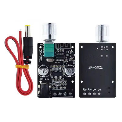ZK-502L Mini για Bluetooth 5.0 DC 5-24V 50Wx2 Στερεό ενισχυτής ισχύος Ασύρματη ψηφιακή πλατφόρμα ήχου για Bluetooth ενισχυτή Spe