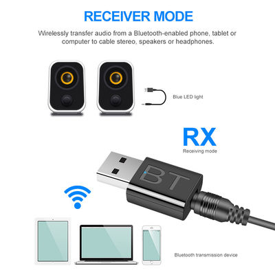 Προσαρμοστής ήχου Bluetooth 5.0 με εμβέλεια μετάδοσης 10m και διπλή λειτουργία για ασύρματη ροή ήχου