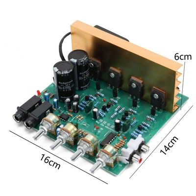 100W 2.0 Channel Audio Amplifier Board Μοντέλο PCB 16x14x6cm