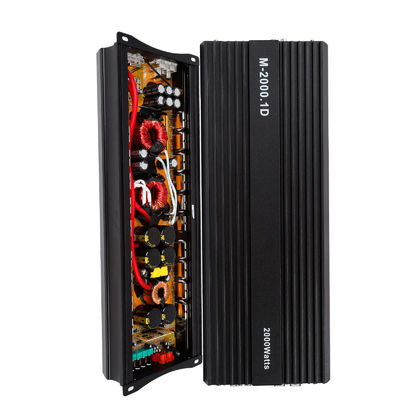 Ενισχυτής ισχύος αυτοκινήτου 12V 2000W υψηλής ισχύος 2000 Watt Mono Class D Subwoofer με Crossovers