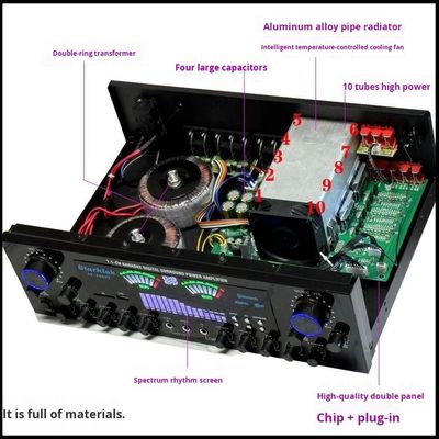 Σετ: Οικιακό Θέατρο 7.1 καναλιών AV-888BT Ενισχυτής με ηχεία Cyclone No.9 με Subwoofer 10 ιντσών