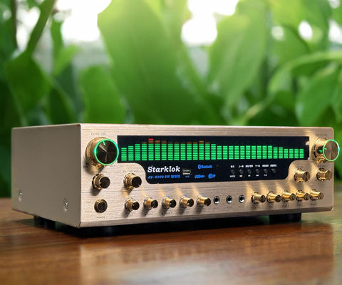 8000SW Flagship Version 7.1 CH 2500W Οικιακός Ενισχυτής Πλήρης από Κράμα Αλουμινίου Χρυσό Σώμα Διπλού Δακτυλίου Cow Partition Stereo Amplifier