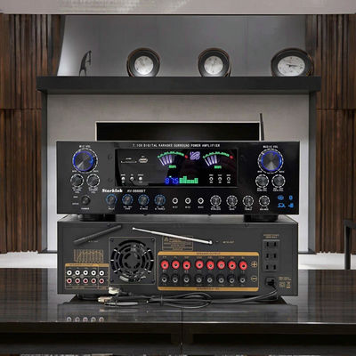 AV-8888BT Επαγγελματικός Ενισχυτής Home Theater 7.1 Καναλιών 2000W Εξαιρετικά Υψηλής Ισχύος BT Ασύρματο Home KTV Σύστημα Surround Sound