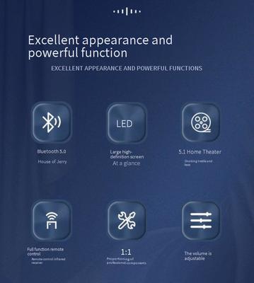 A600Y Ενεργός ενισχυτής ισχύος οικιακού κινηματογράφου 5.1 Πολυκαναλικός 5*50W+100W Ανεξάρτητη ρύθμιση τηλεχειριστή BT 5.3 Subwoofer