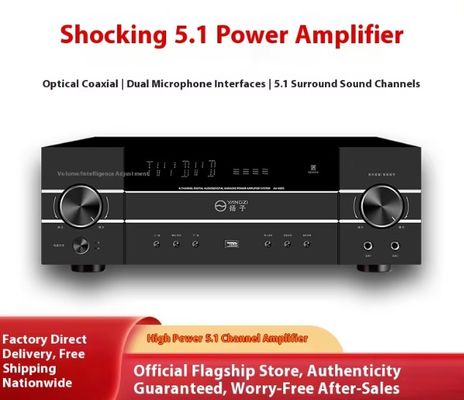 5.1CH 4200W Υψηλής ισχύος Pro Audio ενισχυτής με αντι-ανάδραση, BT ασύρματος, για την οικιακή Karaoke Stage Performance KTV Συνάντηση