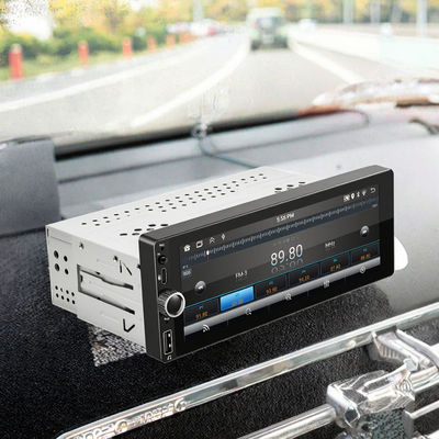Ενιαίο Din 6,86 ιντσών CarPlay / Android Auto Car Radio με οθόνη αφής LCD USB Connection Τοποθέτηση πίνακα ελέγχου