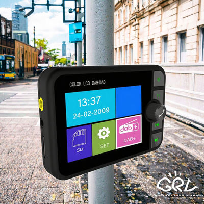 Δέκτης ραδιοφώνου DAB/DAB+ με έγχρωμη οθόνη LCD 2,4 ιντσών, συμβατός με Bluetooth, ασύρματος MP3 Player, ραδιοφωνική εκπομπή ψηφιακού σήματος FM για 1 έτος
