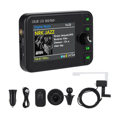 Δέκτης ραδιοφώνου DAB/DAB+ με έγχρωμη οθόνη LCD 2,4 ιντσών, συμβατός με Bluetooth, ασύρματος MP3 Player, ραδιοφωνική εκπομπή ψηφιακού σήματος FM για 1 έτος