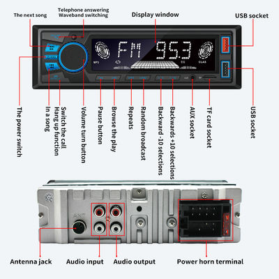 820S Σύντομο μοντέλο Μπλε φως για ασύρματο αυτοκίνητο BT MP3 player Νέο ραδιοφωνικό σύστημα υποδοχής τηλεφώνου Χέρι χωρίς χέρια Χωρίς απώλεια μουσική για διασυνοριακή χρήση