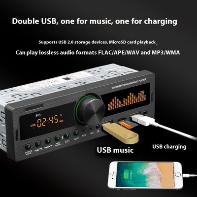 Creatall Νέο MP3 Player Αυτοκινήτου με Υποδοχή USB Flash Drive, Ασύρματο BT, Ραδιόφωνο FM, Hands-Free, Συμβατό με Κάρτες MP3 & TF