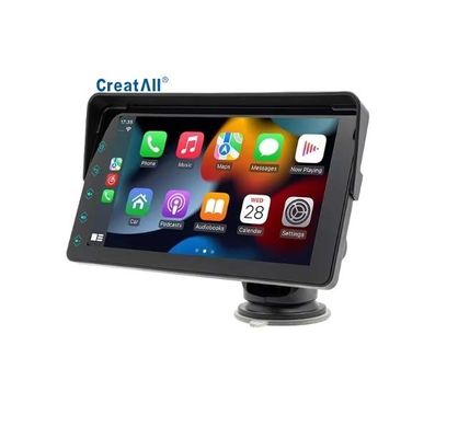 Creatall 7 ιντσών φορητό αυτοκίνητο MP5 ασύρματο CarPlay για Bluetooth FM Transmitter HD Rearview Camera Τοποθέτηση πίνακα ελέγχου 1 έτος