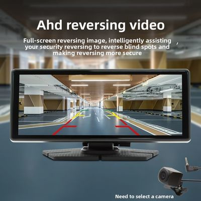 Creatall 8.1 ιντσών φορητή συσκευή πλοήγησης αυτοκινήτου All-in-One ασύρματη CarPlay μπροστινή πίσω διπλή καταγραφή Dash Cam για ταμπλό