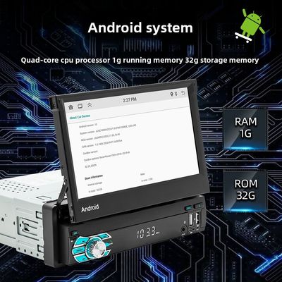 Creatall All-in-One 7 ιντσών Android Auto GPS Navigation Αναδιπλούμενη Οθόνη HD Rearview Wireless CarPlay για Αυτοκίνητα