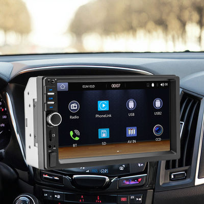 Creatall 7 ιντσών HD Μεγάλη οθόνη Κεντρικό έλεγχο ραδιοφώνου αυτοκινήτου MP5 BT Player με CarPlay Υποστήριξη USB WAV MP3 APE AAC FLAC Portable