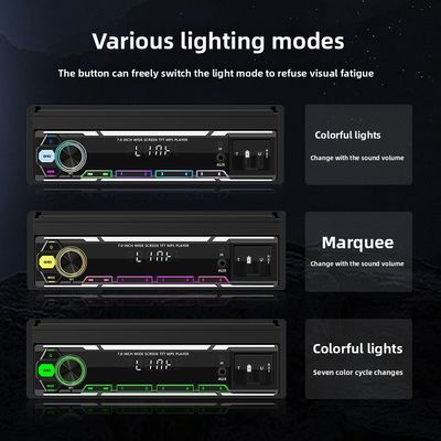 Creatall 7-ιντσο Ασύρματος Universal Car MP5 Player Τηλεσκοπικός Μονός Άξονας Τοποθετημένος στο Ταμπλό MP3 Υποδοχή Κάρτας USB CarPlay