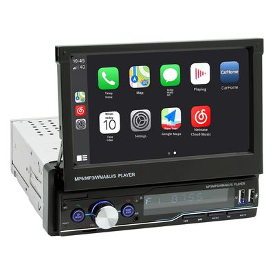 Creatall 7 ιντσών τηλεσκοπικό All-in-One CarPlay ραδιόφωνο με MP5 MP4 κάρτα slots για BT ασύρματο hands-free player