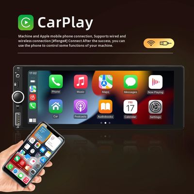 Creatall 6.86 ιντσών All-In-One Ασύρματο Dashboard Carplay Smart Android GPS Navigation HD Εικόνα Οπισθοπορείας για Bluetooth