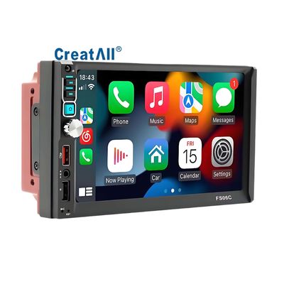 Creatall 7-ιντσών Dual Reel Reverse Camera MP5 Player για Bluetooth Κεντρική Οθόνη Ελέγχου CarPlay Navigation Android Auto Mirror
