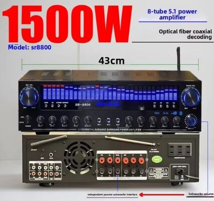 SR-8800 5.1 κανάλι οικιακός ενισχυτής με ιδιωτικό καλούπι και προσαρμογή OEM μάρκας