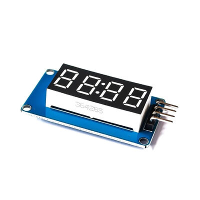 4 Digital Tube Display Module LED Brightness Adjustable with Clock Point Accessories Building Blocks