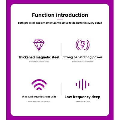 Three-door Neutral Active Speaker Wall-mounted Metal Card Holder DVD Playback for Wedding Performance Camping High-power