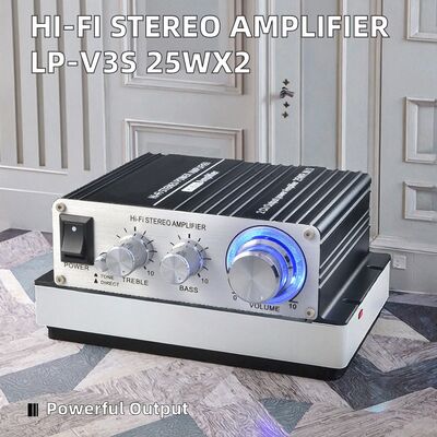 Home Audio Amplificador Digital Hi-Fi Class D Stereo Two-Channel 25Wx2 Car Amplifier
