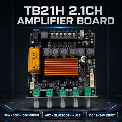 CA-TB21H 2.1 κανάλι TPA3116 Bluetooth Amplifier Board 50W+50W+100W Module Audio Amplifier με έλεγχο APP