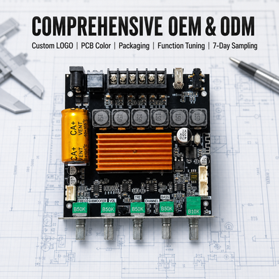 CA-TB21H 2.1 κανάλι TPA3116 Bluetooth Amplifier Board 50W+50W+100W Module Audio Amplifier με έλεγχο APP