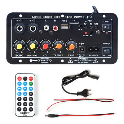 D10 BT Amplifier Audio Board με 200W Peak Power Bluetooth 5.0 και διπλή είσοδο μικροφώνου για καραόκε
