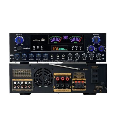 AV-9898 Δέκτης Οικιακού Ήχου Cannon Ενισχυτής Οικιακής Χρήσης 5.1 CH 500W*2+200W Surround+300W Subwoofer Ανθεκτικό Μεταλλικό Ανεξάρτητο Παθητικό
